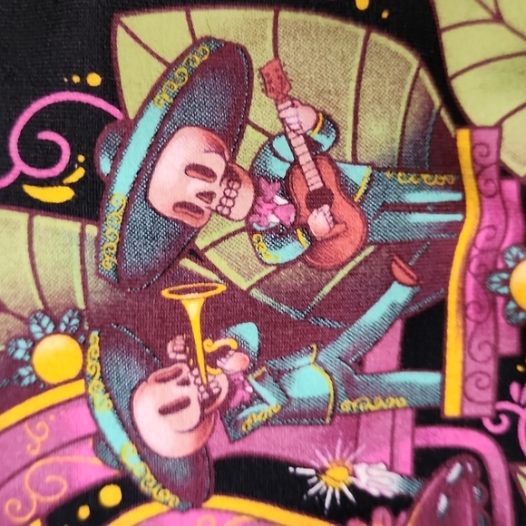 Dia de Los Muertos *¡AY GÜEY! Catrina XL 3/4 Sleeve NWOT Skeletons SO CUTE! - Picture 10 of 13